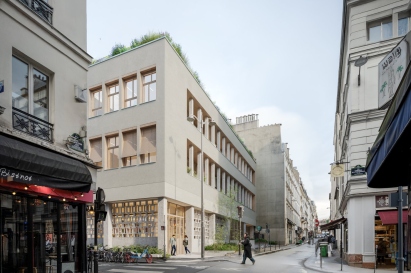 Perspective La Poste Rodier - Vue depuis la rue Rodier