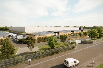 Perspective de la plateforme de Holtzheim