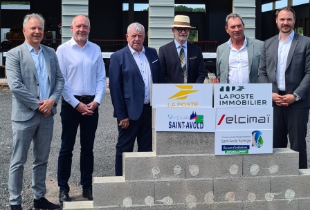 Cérémonie de la première pierre de la future plateforme de Saint-Avold