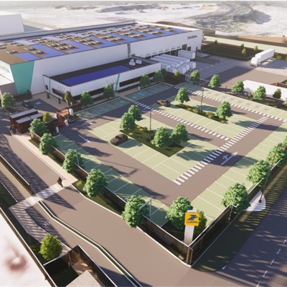 Perspective de la future plateforme de Saint-Avold
