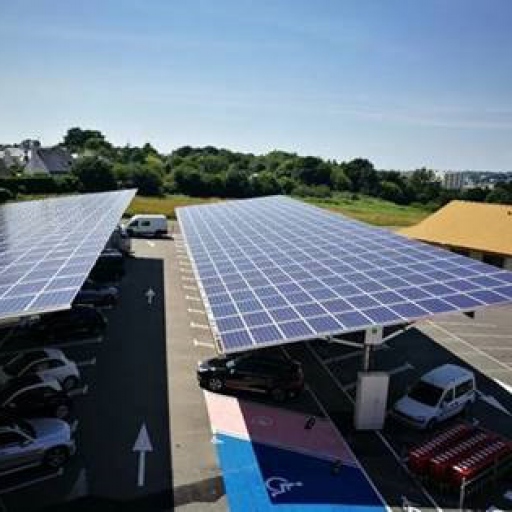 Ombières photovoltaïques du site de Boulazac