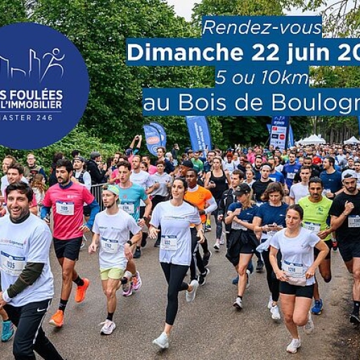 Affiche des foulées de l'immobilier 2025