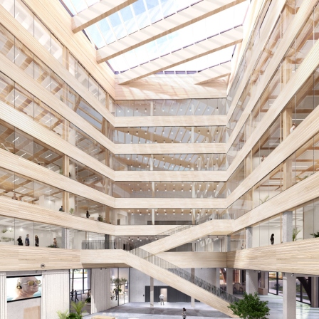 Maison de l'innovation de Nantes - Vue de l'atrium